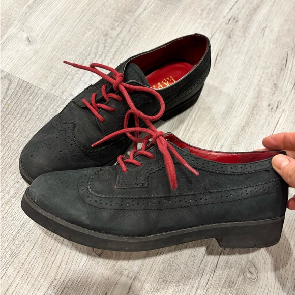 Lauren Ralph Lauren Imogen Wingtip Leather Oxford Shoes Classic Loafer Size 6.5 - Picture 2 of 6